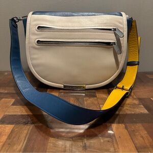 Marc By Marc Jacobs - Luna Leather Messenger Colorblock Shoulder Bag